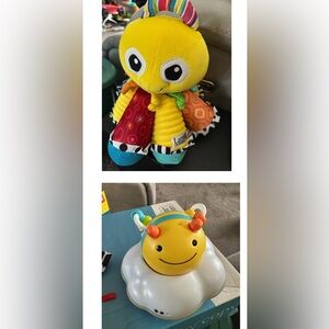Lamaze Octotunes Sensory Octopus  Plush Learning Toy & Skip Hop Tummy Time Bee